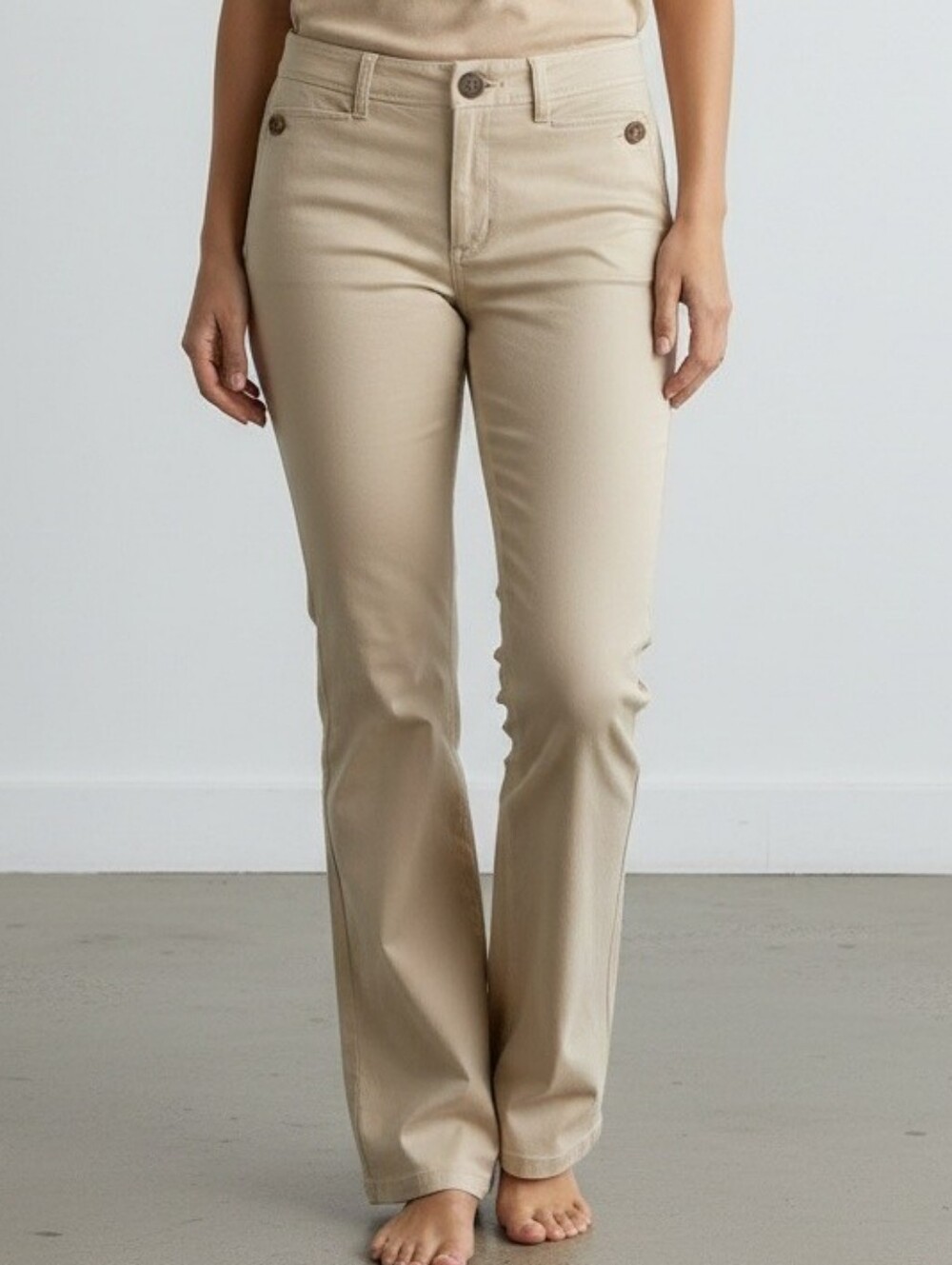 Lauren Ralph Lauren Women’s Cream Straight-Leg Trousers 4